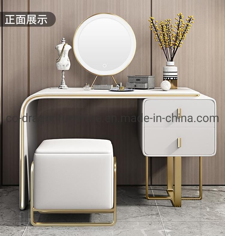 Bedroom Luxury Wooden Dressing Table with Mirror for Modern Furniture