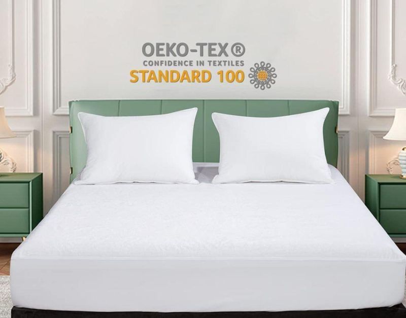 King Mattress Protector 100% Waterproof Mattress Pad Cover Oeko Tex 100 Cotton Terry Breathable Mattress Protector