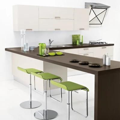 Modern Style Matte Lacquer Natural Wooden Colored Kitchen Cabinet