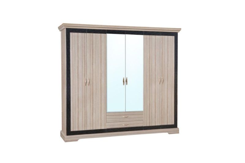 Hot Sales New Wood MDF 6 Doos Wardrobe