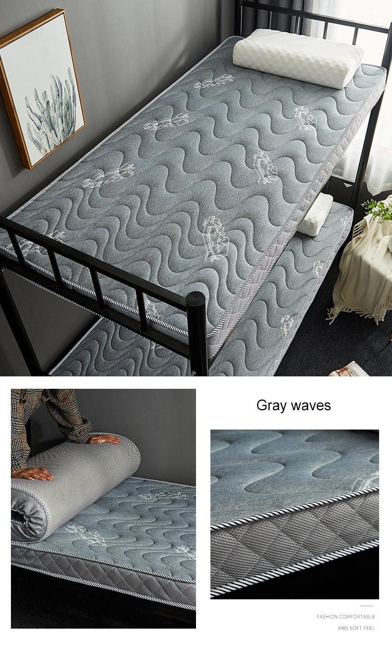 School Dorm Bed Mattress Thick 10cm Portable Soft Latex Twin