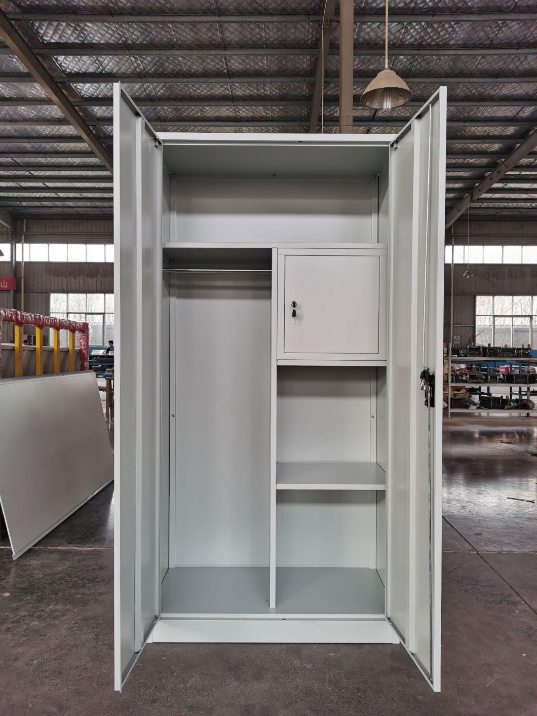 Steel Hanging Clothes Wardrobe Cabinet Locker Iron Cupboard