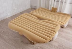 Yellow Popular Inflatable Sleeping Adult Bed Mattress for Car for Long Journey