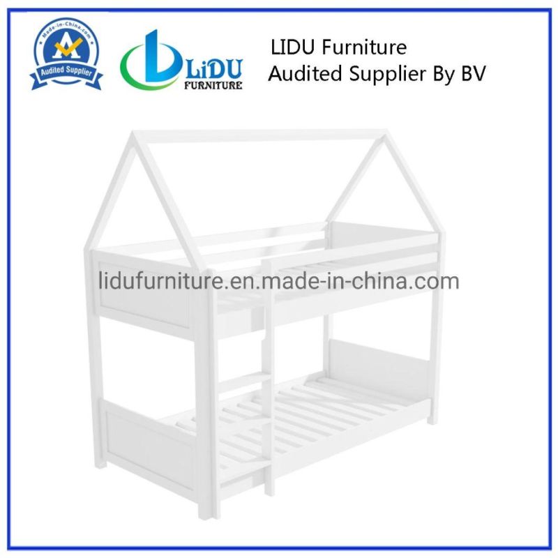 Children Bunk Bed Solid Wood Bed Bunk Bed Bed Frame with Headboard
