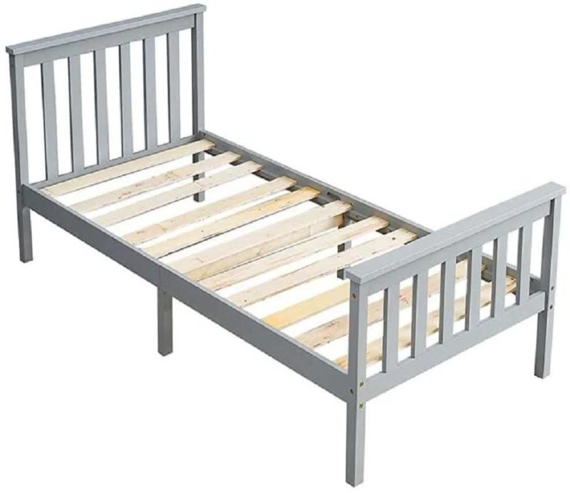 Nordic Home with Modern Furniture Bedroom Solid Wood Single Student Bed