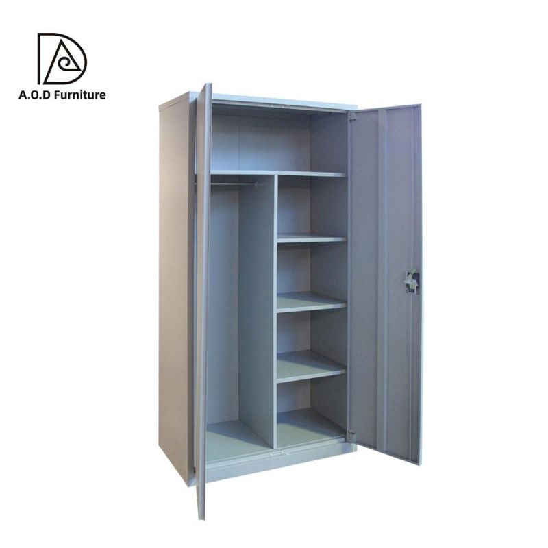 Metal Bedroom Furniture Steel Wardrobe Assemble Almirah Wardrobe