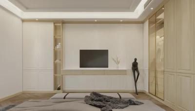 Moddern MDF Clothes Closet Bedroom Wooden Cabinets Wardrobe for Home Furniture