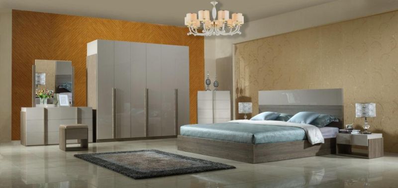 Simple Design Melamine Board Bedroom Furniture Made in China