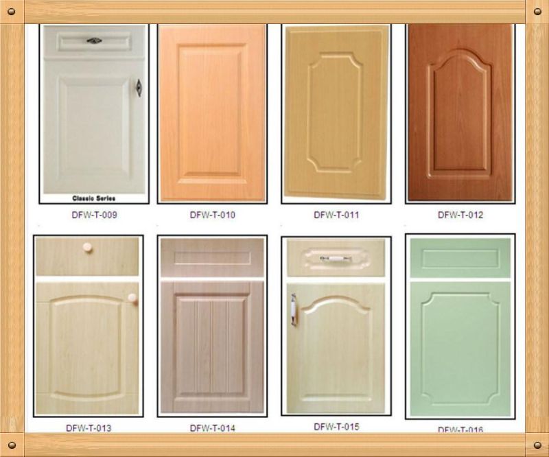 MDF Baseboard Furniture Used PVC Cabinet Door