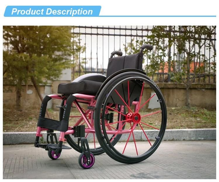 Super Light Aluminum Alloy Portable Leisure Sports Wheelchair