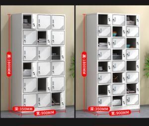 Top Sale 24 Door Narrrow Edge Small Metal Locker Door to Door