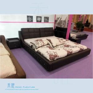 High Quality Soft Leather Bed of Bedroom Furniture (HW-K265B)
