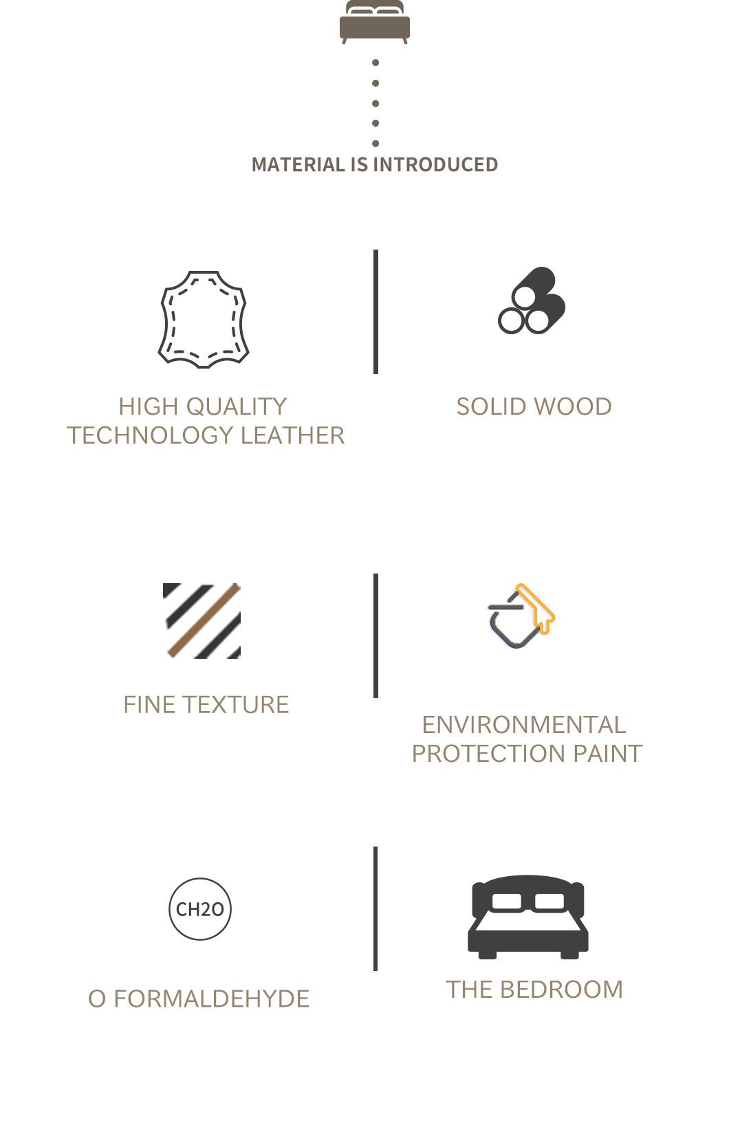 Modern Luxury Home Bedroom Furniture Leather Modern Bedroom Furniture Beds