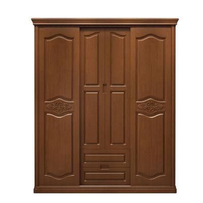 Wholesales Other Furniture Chinese Style Wardrobe Four Doors Wooden Sliding Door
