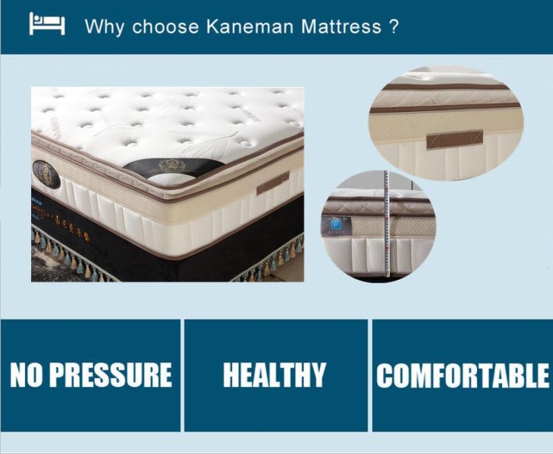 Pillow Top Foam Encased Spring Mattress Roll in a Box