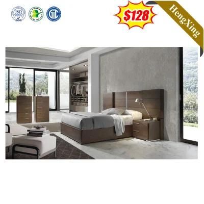 Top Selling Modern Luxury Home Hotel Furniture Melamine Double King Bed Bedroom Set