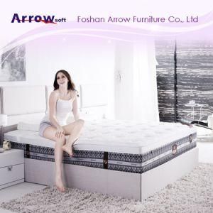 12 Inch Tight Top Rolling Inner with Natural Latex &amp; Certipur-Us Certified High Density Foam Spring Mattress