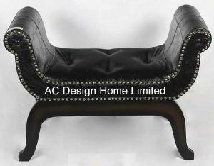 Designer PU Leather/Wooden U Shape Long Bench Seat