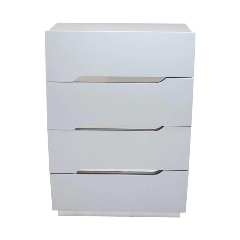Nova 4 Drawer Tall Chest Wooden 5-Drawer Cabinet