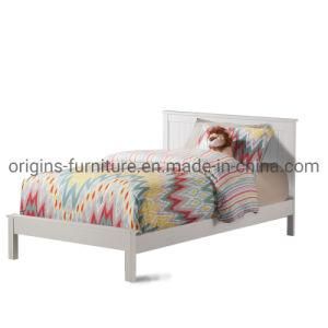 Double Wooden Bed Frame Solid Pine Bedroom in White