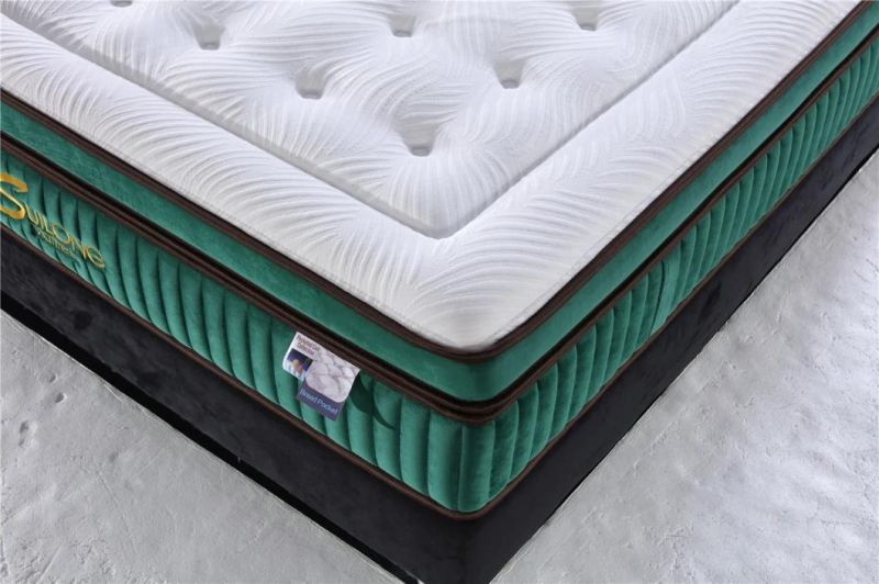 European Style Super Star Hotel Bed Furniture Bread Pocket Spring Mattress