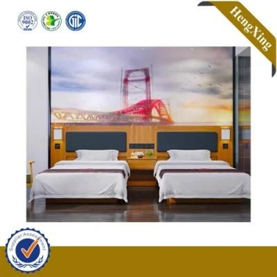 CE Certified Double Size Bed with Night Stand