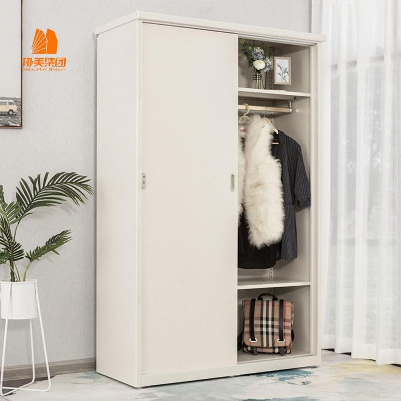 Household, Waterproof, Rain Proof Storage Cabinets with Adjustable Partitions, Metal Wardrobe.