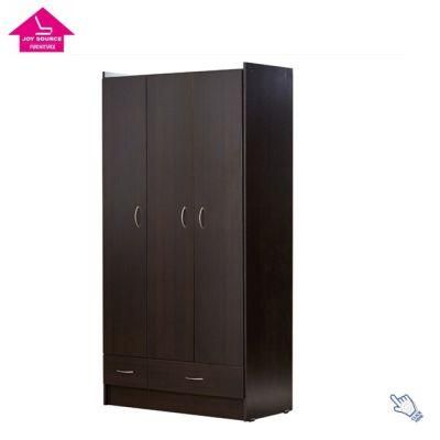 Modern Two Doors Bedroom Wooden Functional Wooden Wardrobe