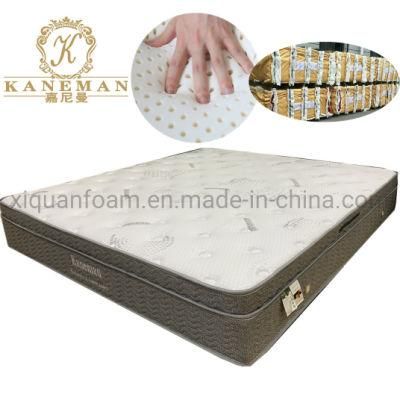 Hotel Euro Top Mattress Pad Firm Pocket Spring Bed Mattress Flat Pack