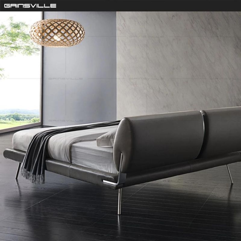 Latest Home Furniture Bedroom Furniture King Bed Double Bed Leather Bed in Modern Style Fashion