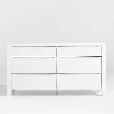 Nova Wholesale Modern Bedroom Furniture 6 Drawers Chest Storage Dresser Cabinet