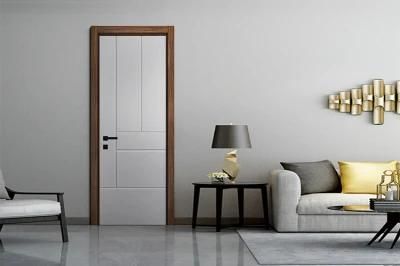 Apartment Door Modern Wooden Room Door Solid Wood Composite Door