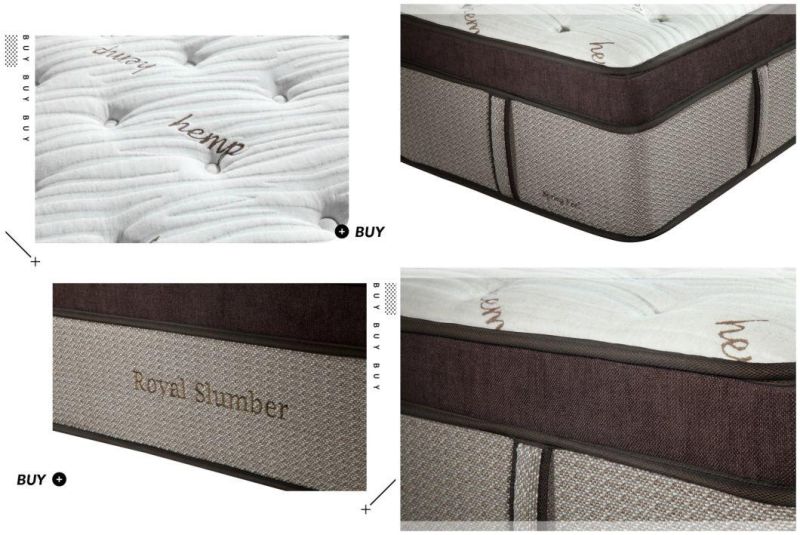 Foshan OEM/ODM 10 Inch Height Euro Top Queen King Size Bed Mattress Pocket Spring Mattress
