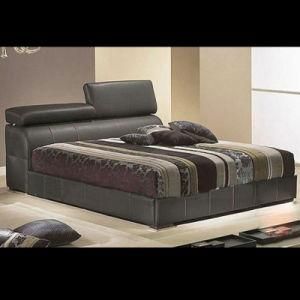 Adjustable Headrest Modern Leather Soft Bed Design (B12)