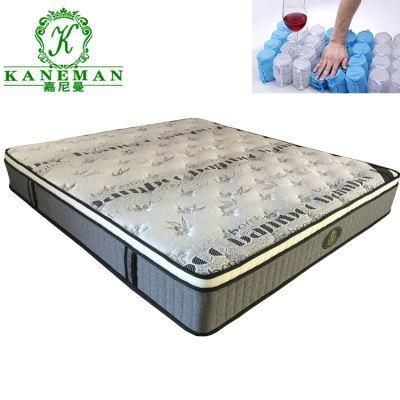 Wholesale Customized Pillow Top Bamboo Memory Foam Pokcet Spring Mattress