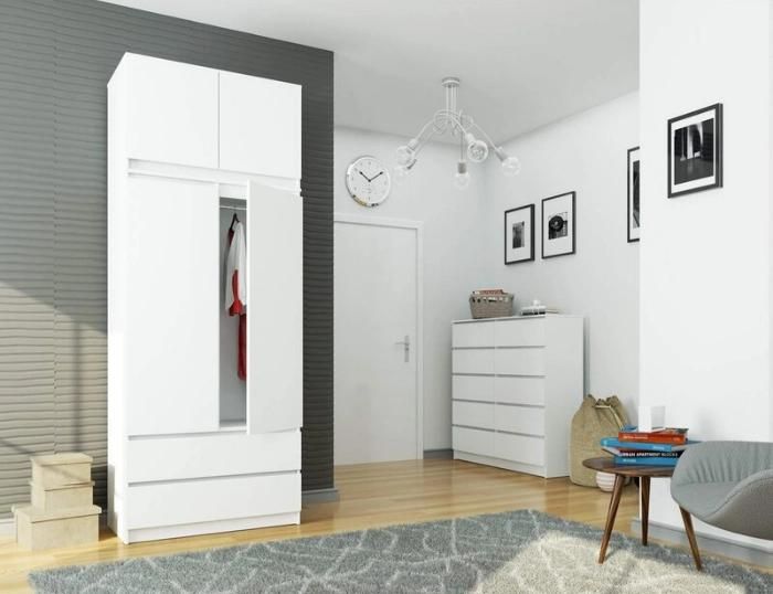 Modern Bedroom Clothes Storage Organizer Furniture Wardrobe Closet