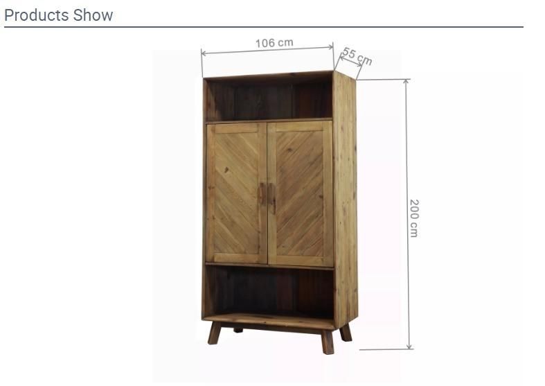 Furniture Wooden Furniture Cabinet Living Room Furniture Home Furniture Solid Wooden Hand Carved Customized Rustic Antique Furniture Set Natural Wood Wardrobe