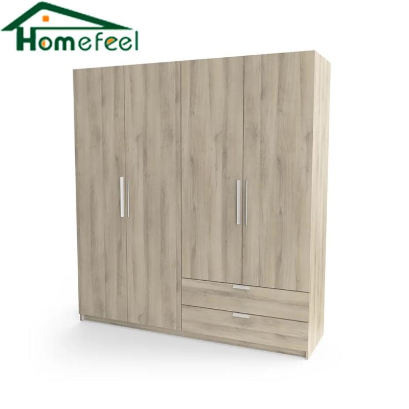 Modern Minimalist Design Bedroom Furniture Wooden Clothes Wardrobe Wholesale