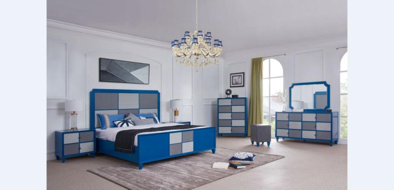 Bedroom Furniture Sets Including Bed/Beside Table/Wardrobe