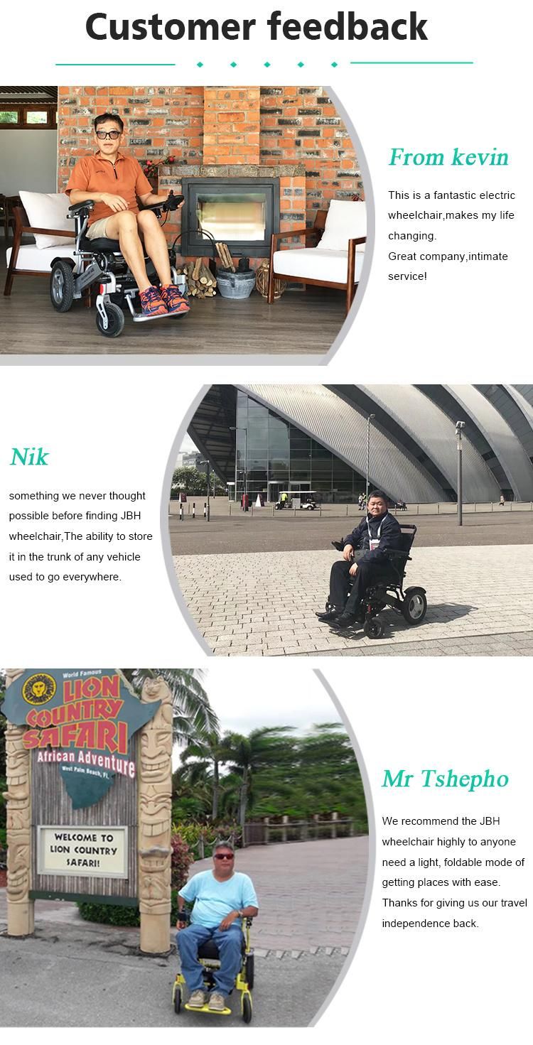 Ultra-Light Multi Function Travel Portable Automatic Folding Electric Wheelchair for Disabled