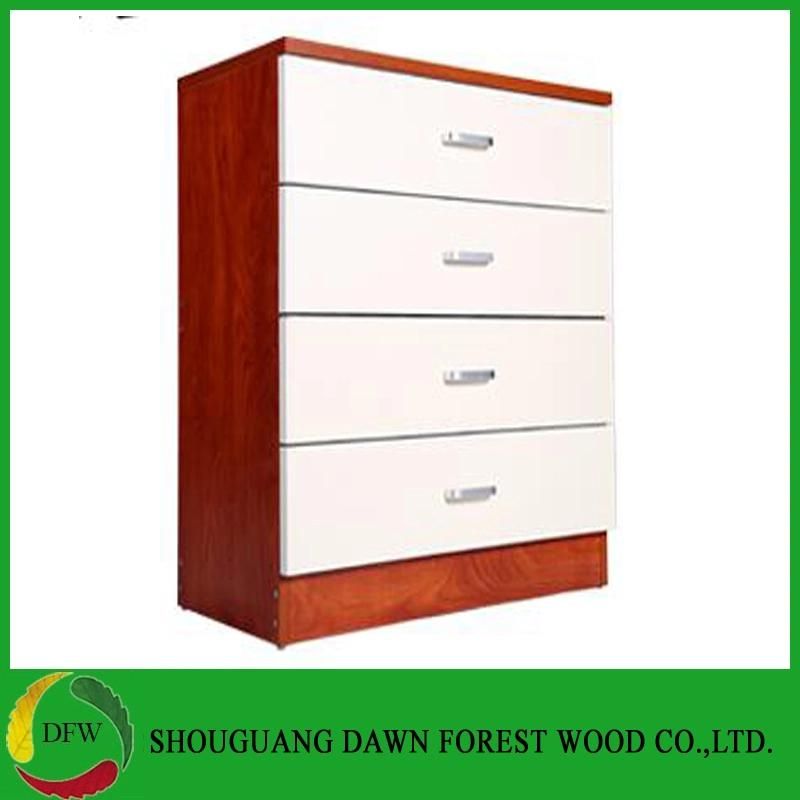 Hot Sale 2018 New Design Cheap Wooden 4 Drawers Chest of Drawers