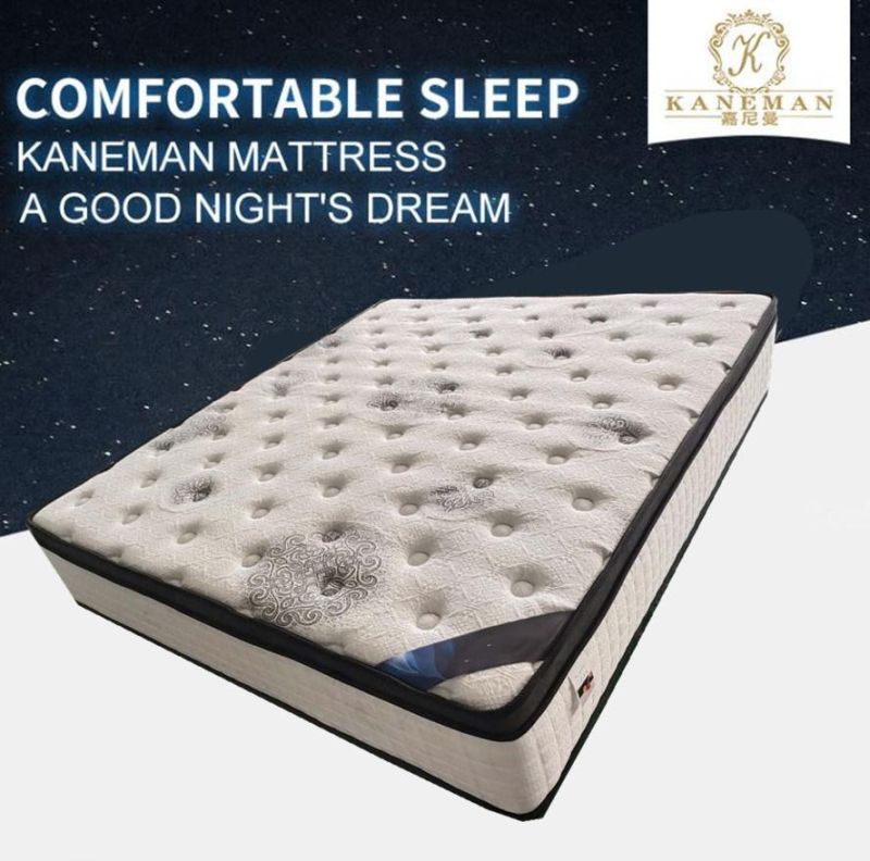 King Size 12inch Spring Mattress Hotel Mattress Roll up Packed Mattress