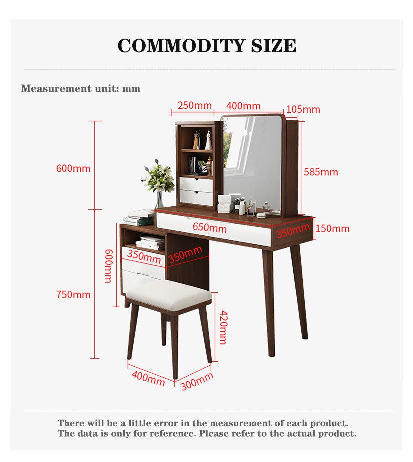 Storage Cabinet Multifunctional Bedroom Computer Desk Makeup Dresser Table UL-Gd4013