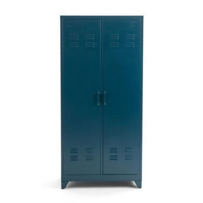 2 Door Storage Clothes Locker Teen Furniture Bedroom Wardrobe Steel Home Knock-Down DIY Wardrobe Storage Modern Metal Handle