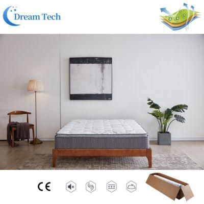 High Quality Super King Size Pocket Spring Double Air Bed Mattress Plush Foam Mattress (LZN1612)