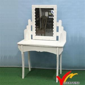 Kd New Vintage White Wood Dressing Table Design