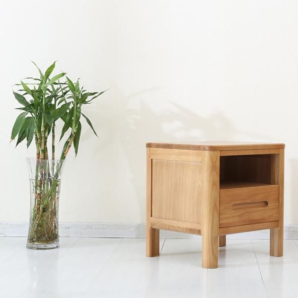 Nordic Oak Small Locker Bedroom Bedside Table Nightstand