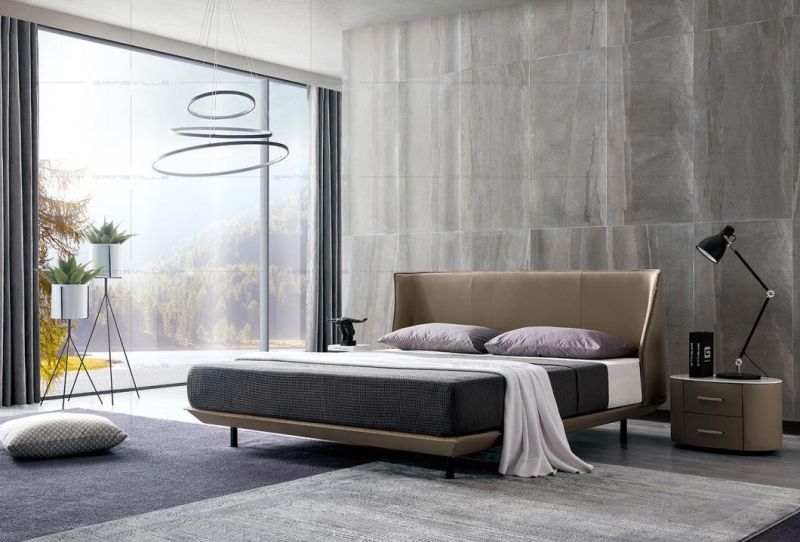 Modern Home Furniture Manufacturer Leather Bed Set Bedroom Furniture