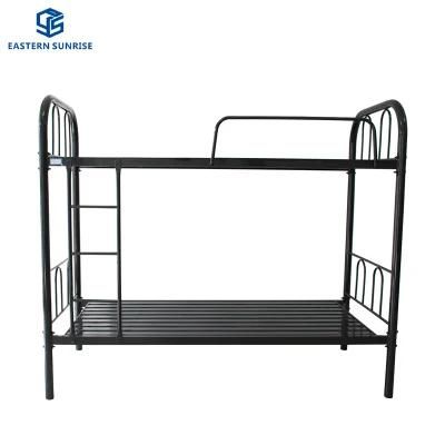 Dormitory Steel Kids Bunk Beds Children Bedroom Furniture Metal Loft Double Bed