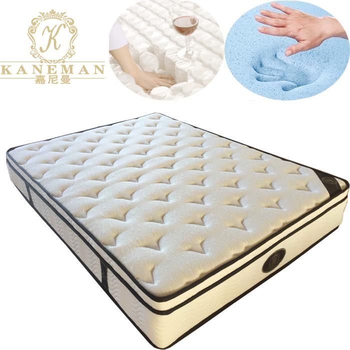 Euro Top High End Pocket Spring Mattress 10 Inch Queen Size